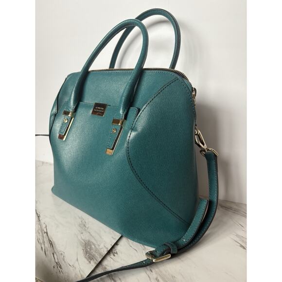 Cromia Italian Leather Handbag Purse – Peacock Luxe Designer Christmas Gift $465 - Picture 3 of 14